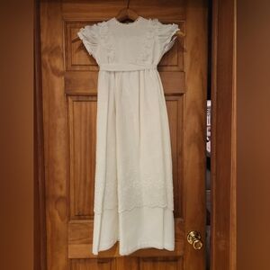 Child's Vintage Elegant White Dress